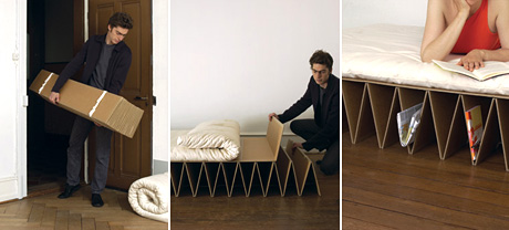 itbed Cardboard Futon (Image courtesy it design)