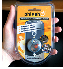 Phlash - Universal Cameraphone Flash (Image property of OhGizmo)