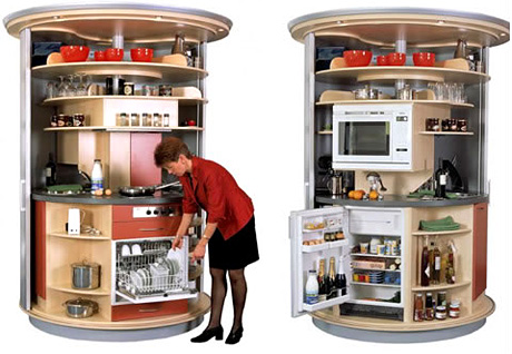 Circular Kitchen (Image courtesy Neatorama)