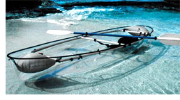 Transparent Canoe-Kayak Hybrid (Image courtesy Hammacher Schlemmer)