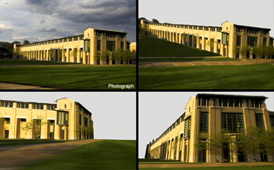 carnegie mellon 2d 3d computer rendition