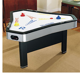 Three-Player Air Hockey (Image courtesy Brookstone)