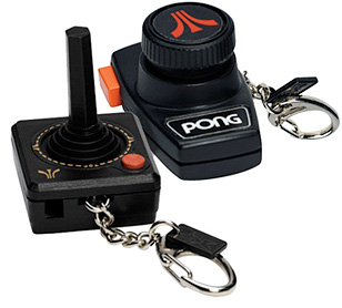 Atari Plug 'n Play Keychains (Image courtesy FredFlare)