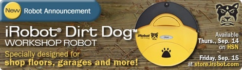 dirty dog robotic workshop cleaner