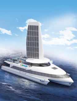 solar powered trimaran ferry