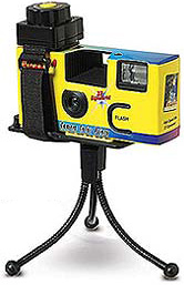 Single-Use Camera Tripod With Timer (Image courtesy X-Treme Geek)