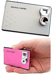 Credit Card Digital Camera (Images courtesy Crazy About Gadgets)