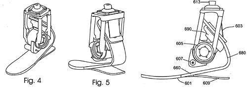 Hi-tech Artificial Foot Patent (Image courtesy US Patent & Trademark Office)