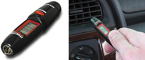 Keychain Sized Infrared Thermometer (Images courtesy X-Treme Geek)