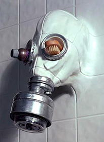Gasmask Showerhead (Image courtesy Chris Dimino)