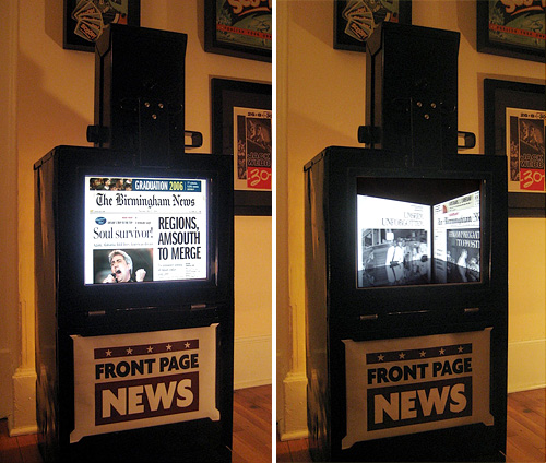 DIY Digital Newsstand (Images courtesy Design on deadline)