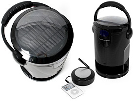 Wireless Outdoor Solar Speakers (Images courtesy Firebox)