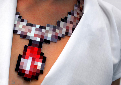 pixel necklace