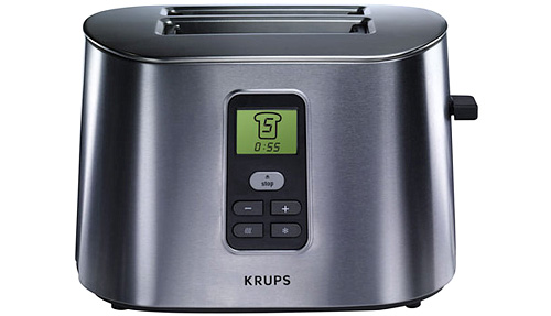 Krups Stainless Metal Toaster with LCD Screen (Image courtesy Cooking.com)