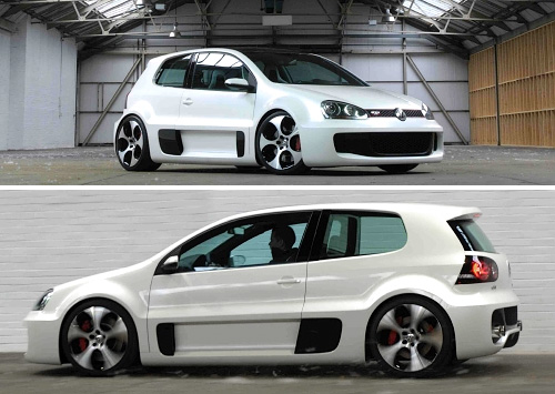 Volkswagen Golf GTI W12 (Images courtesy Fifth Gear)