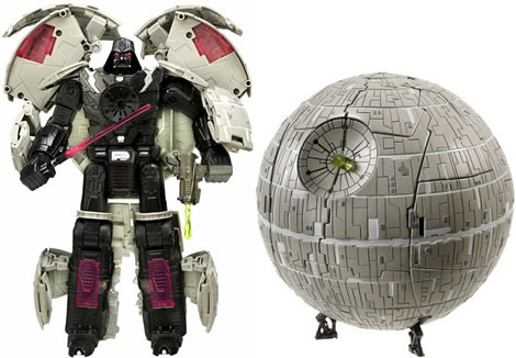 Hasbro Star Wars Transformer Deluxe Death Star (Image via Uber Review)