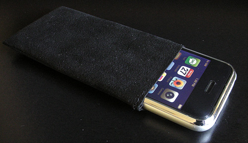 WaterField Designs iPhone Suede Jacket Case (Image property OhGizmo!)