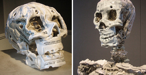 Audio Cassette Skull And Skeleton (Images courtesy Andrew Huff)