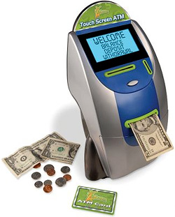 Children's Touchscreen ATM Bank (Image courtesy Hammacher Schlemmer)