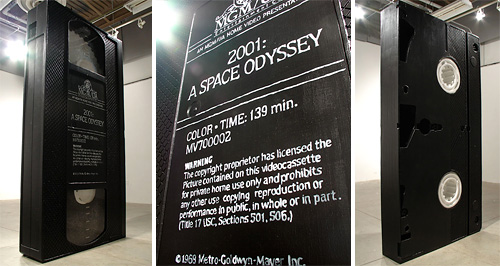 2001 Monolithic VHS Cassette Tape (Images courtesy David Herbert)