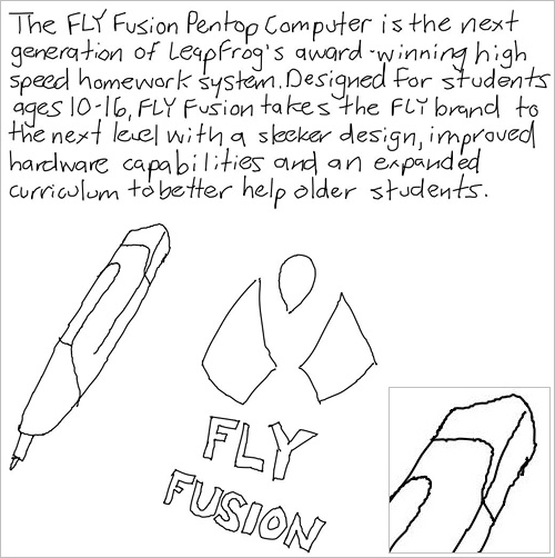 LeapFrog FLY Fusion Pentop Computer (Image property of OhGizmo!)