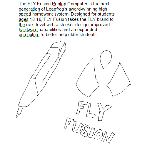 LeapFrog FLY Fusion Pentop Computer (Image property of OhGizmo!)
