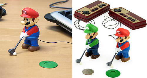 mario and luigi pictures. Mini Golfing Mario amp; Luigi