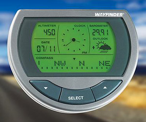 Wayfinder V7500 Compass (Image courtesy SkyMall)