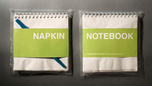 Napkin Notebook (Image property of Dan Lipow)
