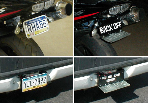 Plate Flipper (Images courtesy Red Biker Products, LLC)
