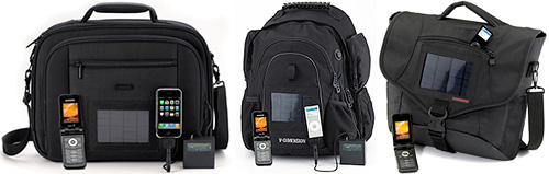 V-Dimension Solar Bags (Images courtesy V-Dimension)