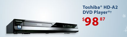 Wal-Mart Offers Toshiba HD-A2 HD DVD Player for $98.87 (Image via Wal-Mart) 