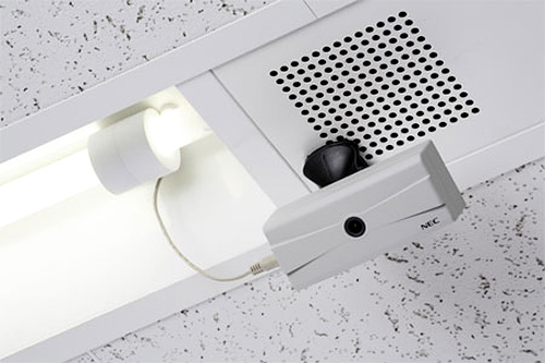 NEC Fluorescent Powered Camera (Image courtesy Tech-On!)