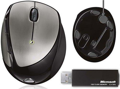 Microsoft Mobile Memory Mouse 8000 (Images courtesy Microsoft)
