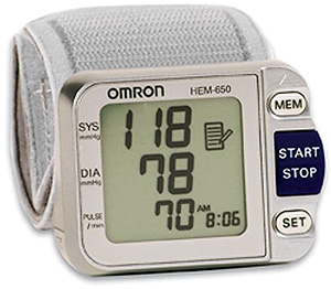 Omron HEM-650 Wrist Blood Pressure Monitor (Image courtesy Amazon)
