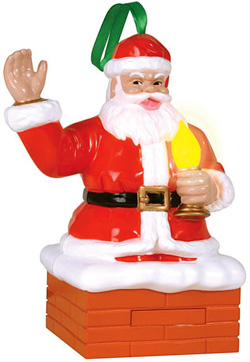 Santa's Magic Blowout Christmas Ornament (Image courtesy MerlinsBox)