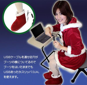 USB Santa Boots