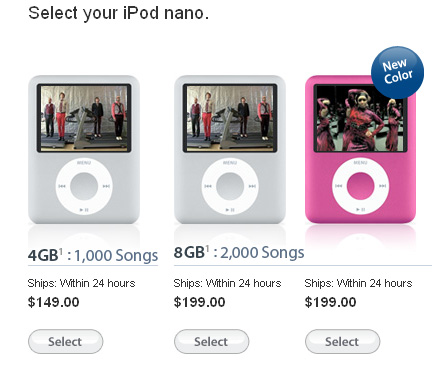 Pink iPod Nano