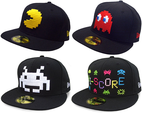 New Era Pacman and Space Invaders Hats (Images courtesy Cap Collector & High Snobiety)
