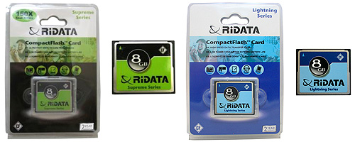 RIDATA SMART Compact Flash Cards (Images courtesy RIDATA)