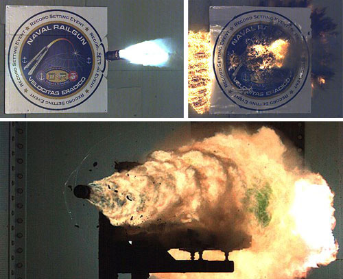 OhGizmo! » Archive » Navy Test Fires 10 Megajoule RAILGUN (Holy Cow)