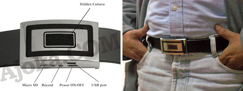 Belt Buckle DVR With Camera (Images courtesy Ajoka.com)
