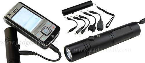 One Battery Emergency Mobile Charger Torch (Images courtesy Gadget4all.com)