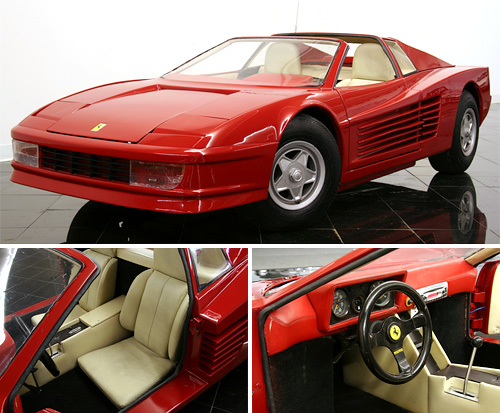 1986 Ferrari Testarossa GoKart Images courtesy St Louis Car Museum And 