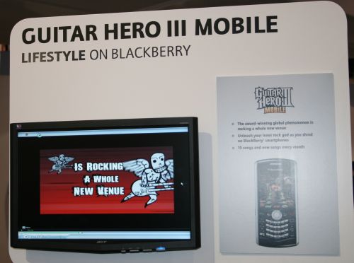 Guitar Hero Mobile on Blackberry