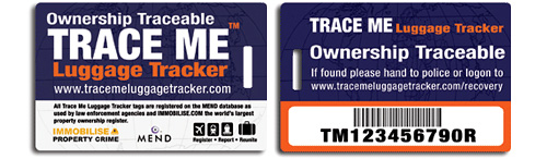 Trace Me Luggage Tracker (Images courtesy Immobilise)