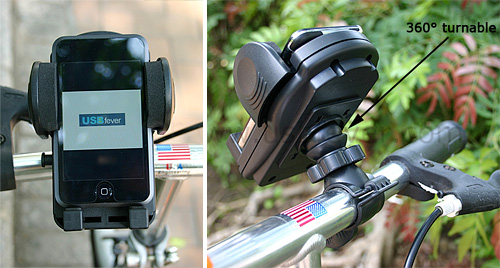 Bike Mount Holder for iPhone / iPod / PDA / GPS (Images courtesy USBfever)