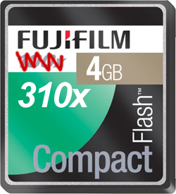 Fujifilm 310x CompactFlash Card (Image courtesy Fujifilm)