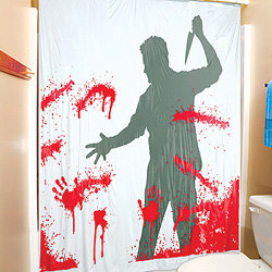 Bloody Serial Killer Shower Curtain | OhGizmo!
