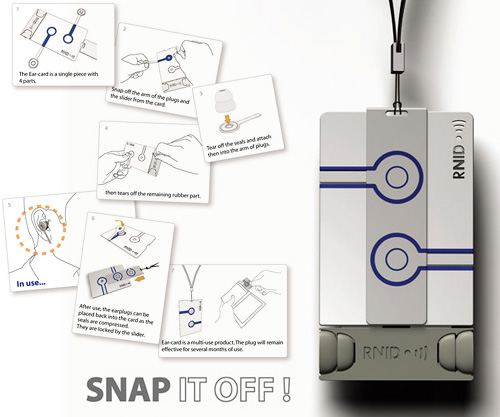 RNID Earplugs (Images courtesy Yanko Design)